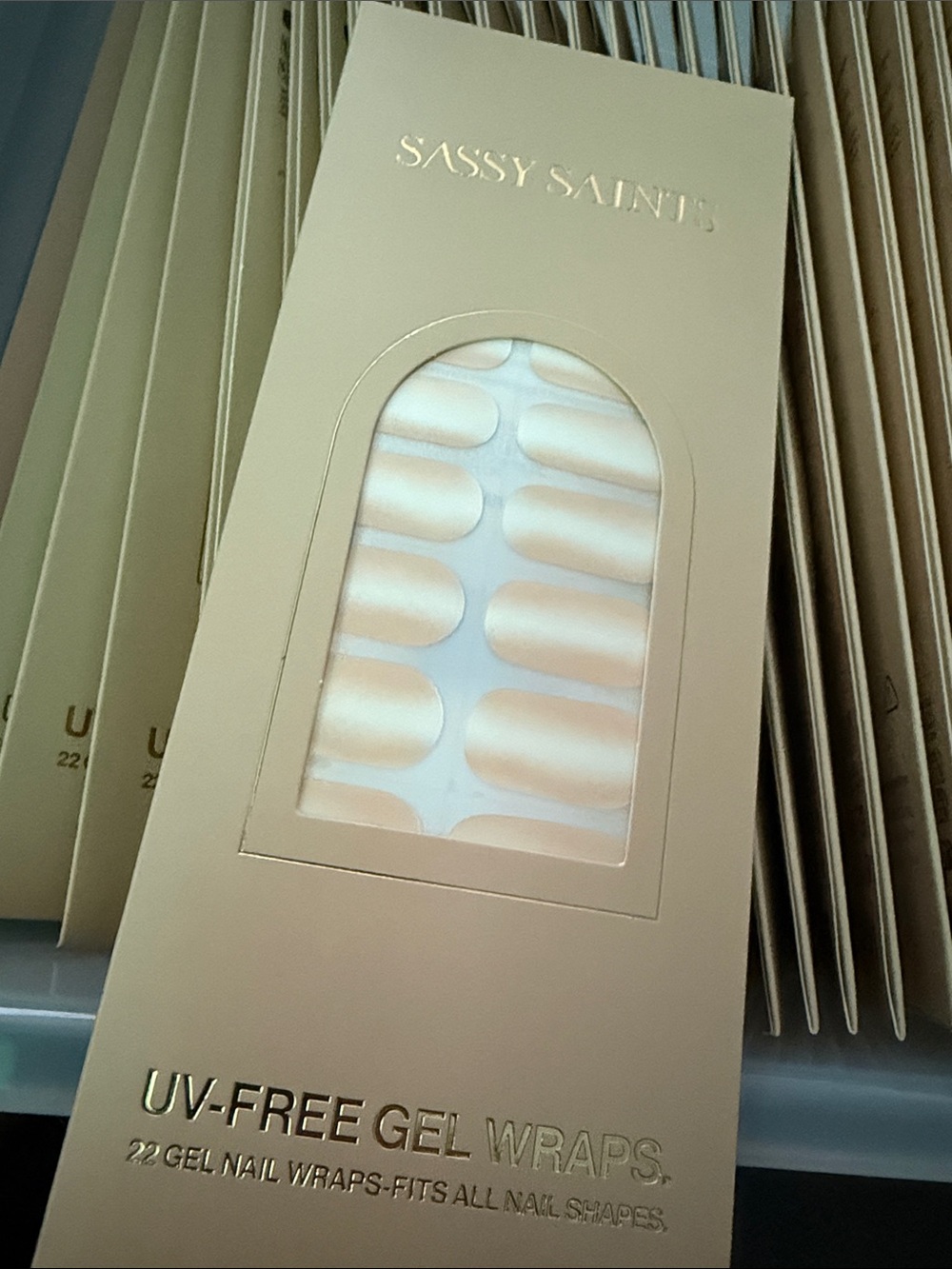 NEW Sassy Saints Gel Nail Wraps SILK FINISH